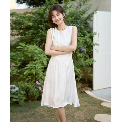 Mokana MKNJD3510 Urban Casual Sleeveless A-Line Midi Dress