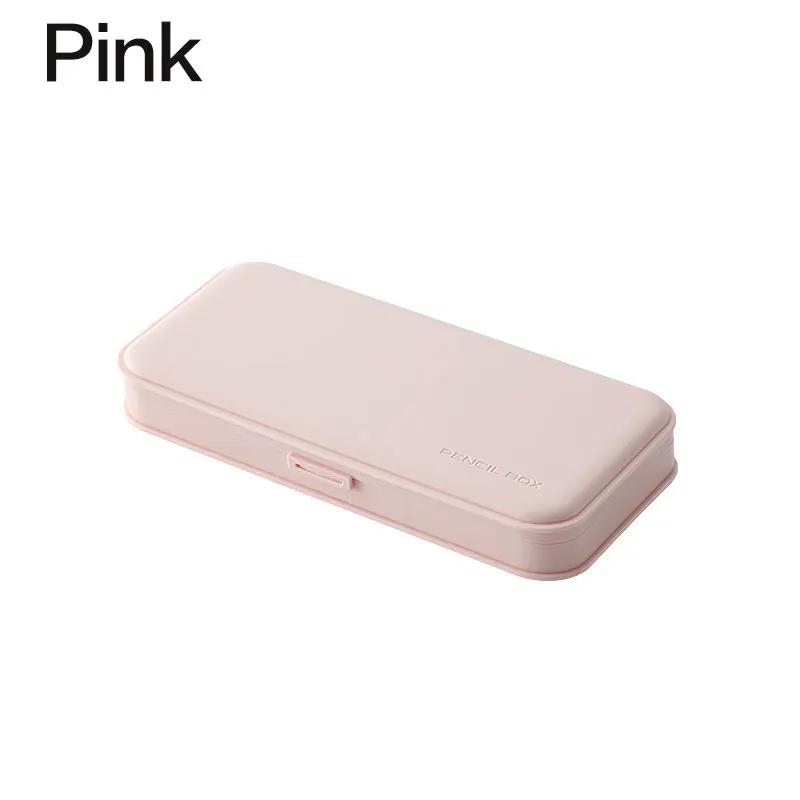 STONEGO Multifunction Rectangle Pencil Case Creative Plastic Pen Box Makeup Organizer School Supplies