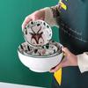 Cute Cartoon Deer Ceramic Rice Bowl Set
