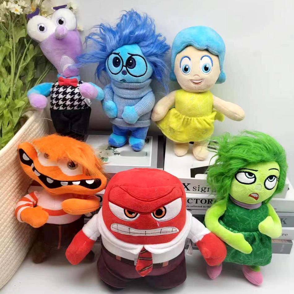 Hi Inside Out 2 Plush Dolls Inside Out Plush Toy Cute Cartoon Plushie Doll Soft Stuffed Anime Periphery Toys Kids Birthday Gift