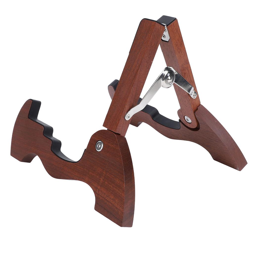 Folding Guitar Stand A Frame Standing Holder Adjustable Wooden Stand for Acoustic Electric Guitars U