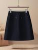 Women's A-line High Waist White Denim Summer Skirt - 2026 New Slimming Short Style