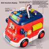 Multifunctional School Bus Light Sound Educational Toy For Toddlers Boys And Girls