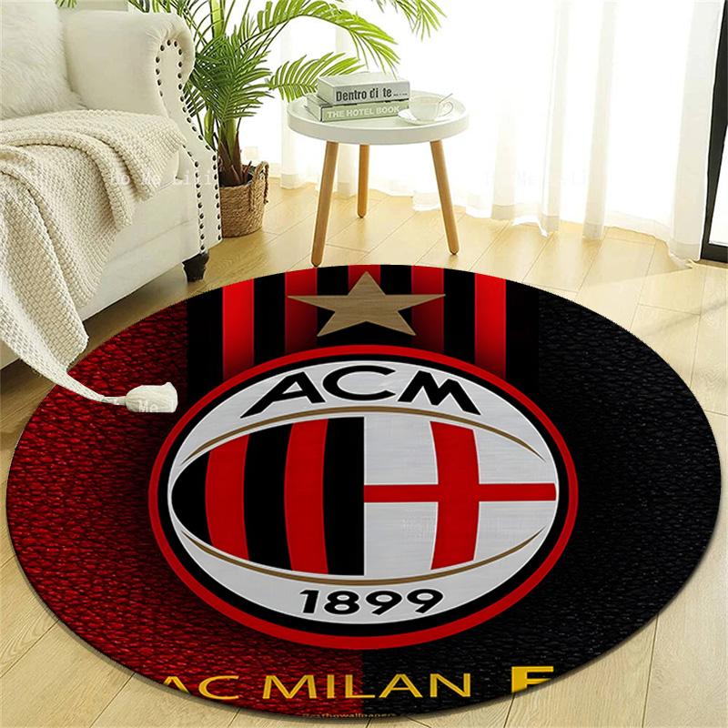 1pc Football Team (7) Design Printed Area Round Carpet for Bedroom Living Room Home Decor Rugs Mat Non Slip Mat Rug for Bedside