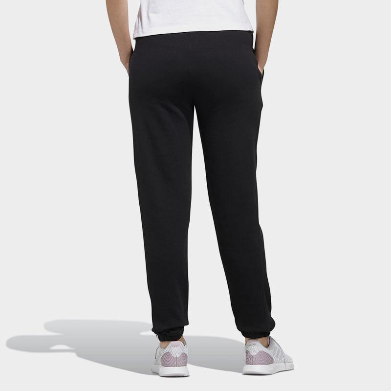 Adidas Neo Casual Knit Tapered Pants Straight Leg Sports Pants Women Pants Black EI4689
