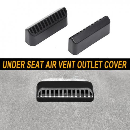 

Black Under Seat Air Vent Outlet Protector Cover Trim Shell For Ford F150 15+