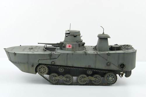 PLATZ/MONO Dragon 1/35 Scale Tanks of the World 11 WWII Japanese Navy Type 2 Ka-Mi Seaborne Configuration (Late Float Type) Plastic Model MD011 (Tank)