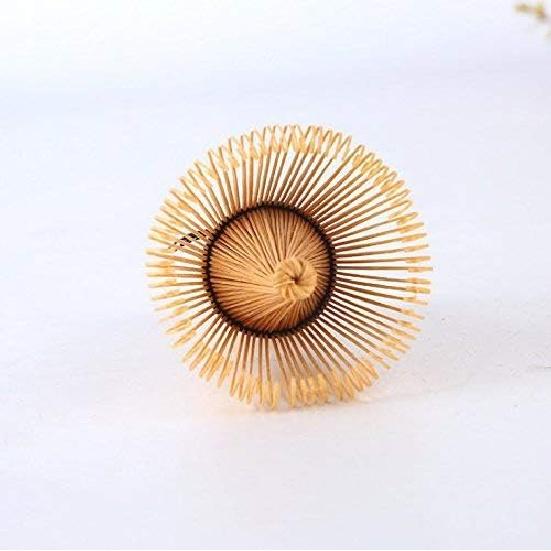 

Japanese Matcha Tool Set Bamboo Scoop,Bamboo Spoon,Bamboo Whisk,Ceramic Whisk Holder Fit for Tea Ceremony Use (White)