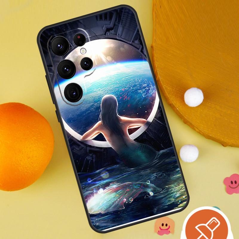 

Mermaid Phone Case For Samsung Galaxy S25 Ultra S24 S23 S22 Ultra S9 S10 S20 Plus S21 FE Funda Cover Galaxy S21Ultra