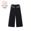 Fuluomi Girls' Stylish Wide-Leg Casual Pants
