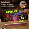 Rechargeable Light-Up DIY Acrylic Drawing Board for Kids - Erasable and Cartoon-Themed Painting Set