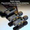 2 Pack Mini Mic with Magnetic Clip Wireless Microphone with Noise Cancellation Plug and Play Wireless Mic for IPhone/Android/PC