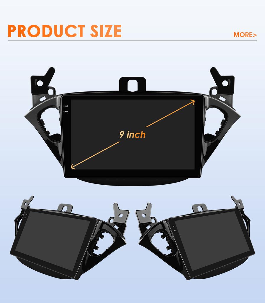 Hizpo 7862 Android Car Radio Multimedia Player for Opel Adam 2013 -2016 for Corsa E 2015 -2019 Audio Stereo CarPlay Auto Touch Scree