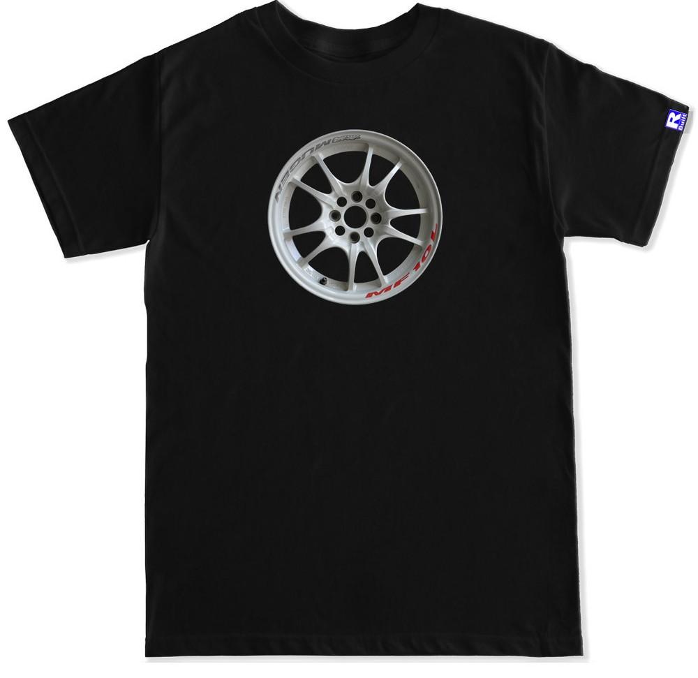 JDM MUGEN MF10 Диски Черная Футболка Унисекс Футболка L