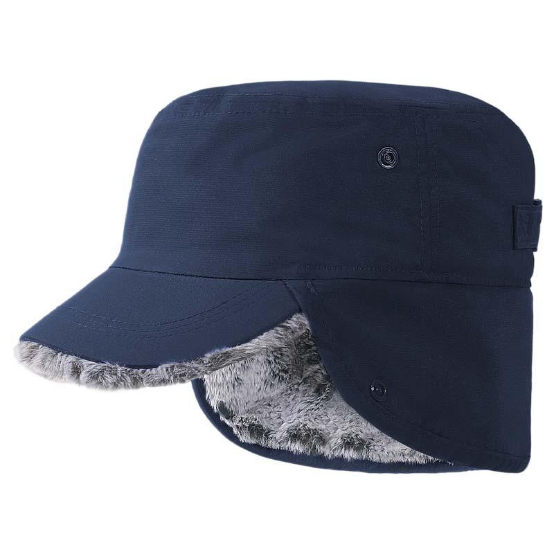 Winter Cold-proof Men's Flat Top Hat, Fleece Warm Ear Hat, Outdoor Ski Hat, Windproof Warm Cap Children
