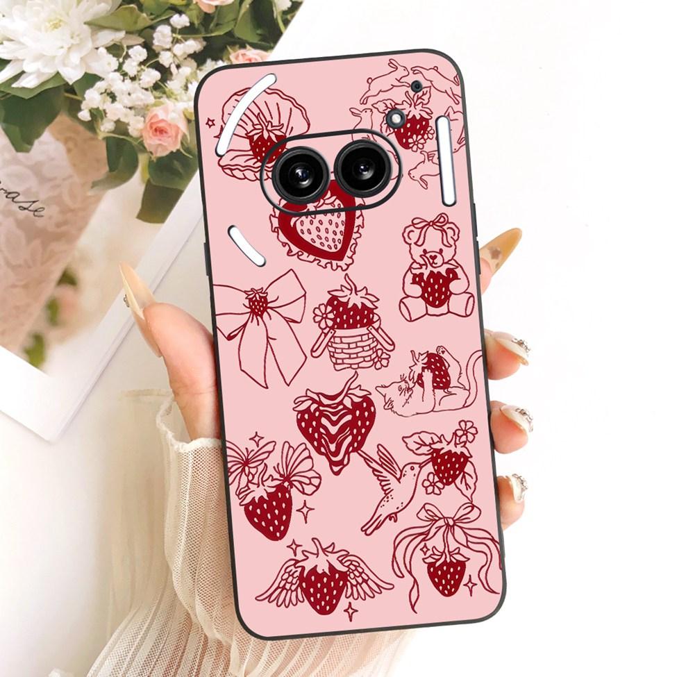 Cover For Nothing Phone 2a Case A142 Silicone Cute Cat Fashion Butterfly Funny Painted Casing For Nothing Phone (2a)
