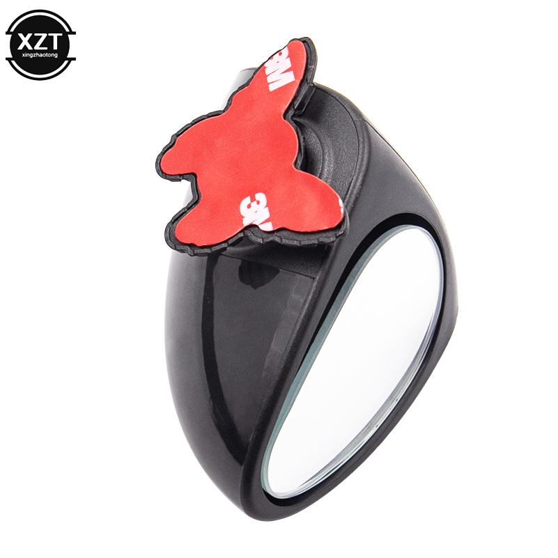 Вращающееся на 360 градусов 2 боковое автомобильное выпуклое зеркало для слепых зон — фото 5