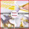 Qianyu 12 Pairs of Thick Work Gloves, Durable Cotton Work Gloves for Construction Sites, Random Colors