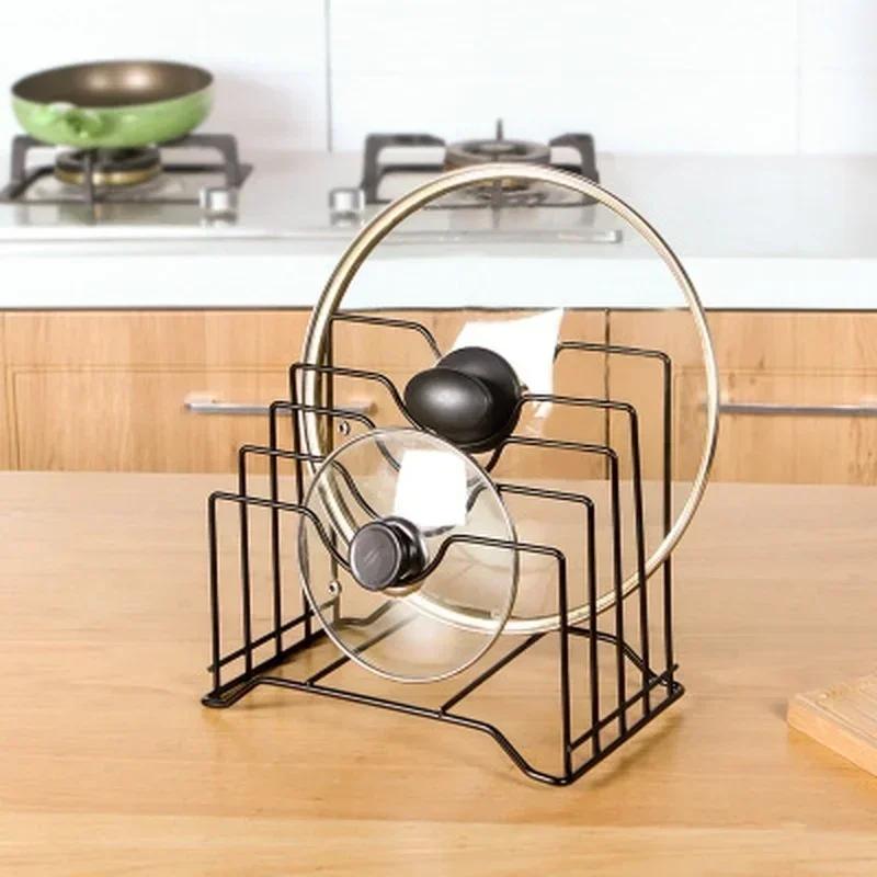 Küchenaufbewahrungswerkzeuge Topfdeckelhalter Aufbewahrung Pfannendeckel Abdeckung Schrank Vorratskammer Halter Ständer Organizer Multifunktionales Küchenzubehör