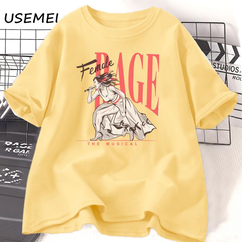 

Female Rage The Musical Tshirt Unisex Casual Cotton Short Sleeve T-shirts Summer O Neck Printed Music Tee Shirt Streetwear Unisex 4XL