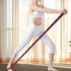 8 Segment Yoga Stretch Strap Elastic for Upper Lower Body Shoulder Leg rose red