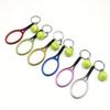 1pc Tennis Keychain Alloy Tennis Raclet, Ball Split Ring Keychain For Sport Lovers Team Sports Bag Chain Pendant