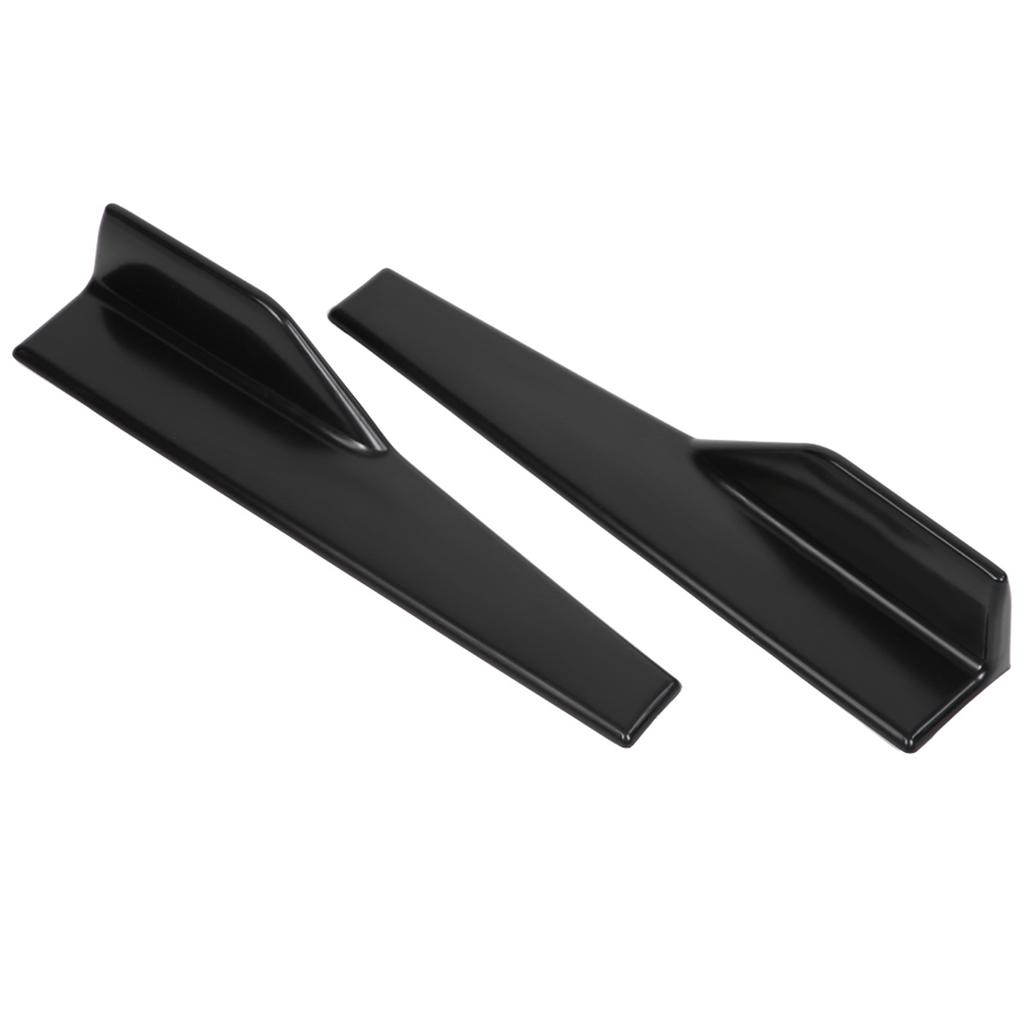 Car Side Skirt   Matte Black High Strength Plastic Lightweight   Splitter Winglet Canard Diffuser for Most Vehicles 2 PCS