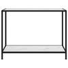 VidaXL Table console Blanc 100x35x75 cm Verre trempé