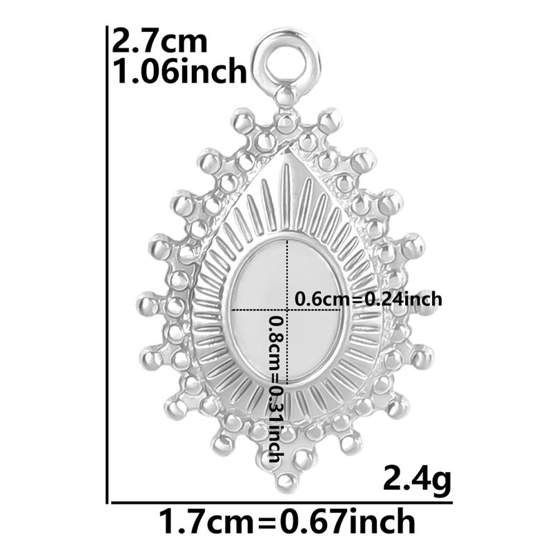 100% Stainless Steel Heart Cross Star Moon Charms For Jewelry Making Diy Stone Crystal Enamel Connector Metal Pendant Accessorie