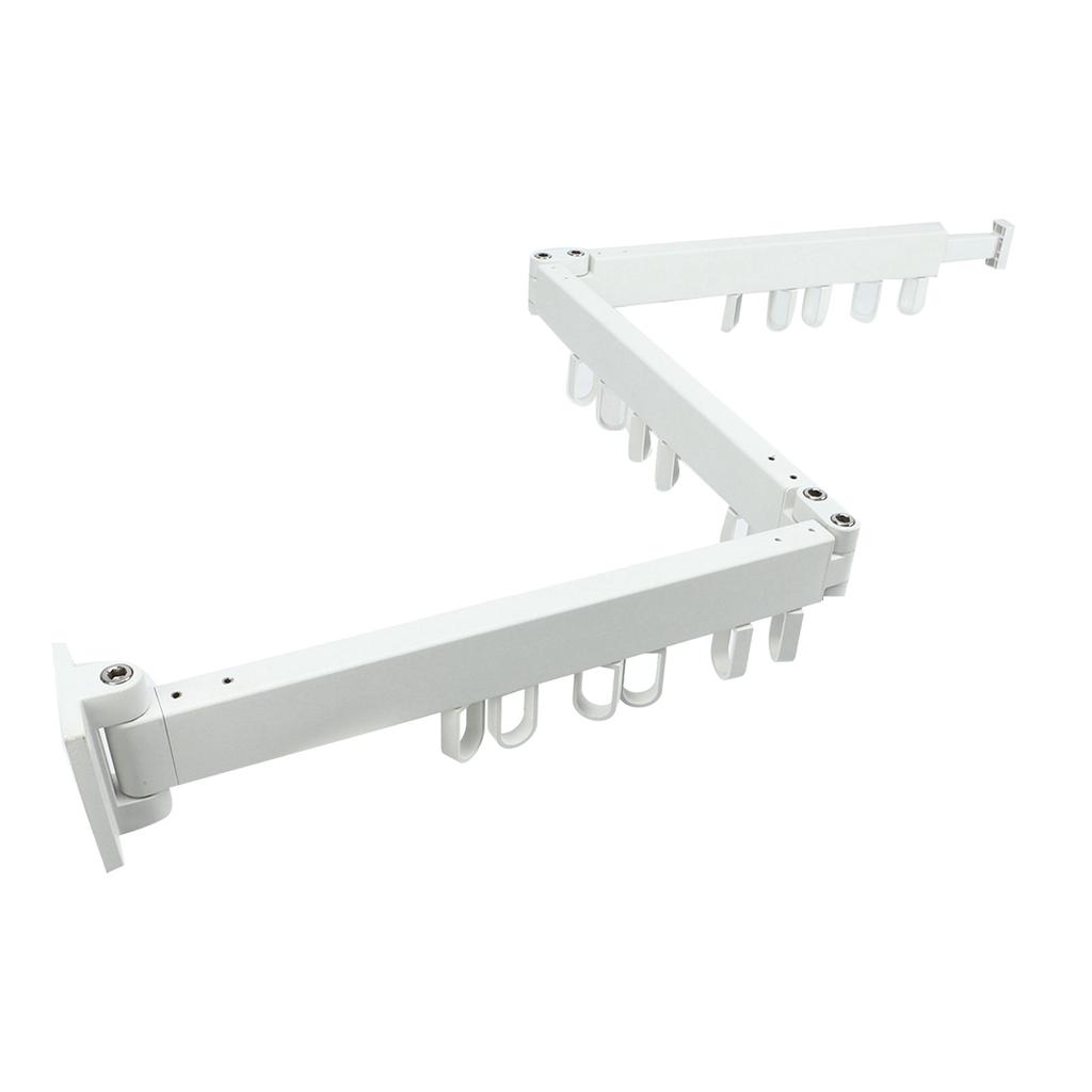 Wall Mounted Clothes Drying Rack Retractable Space Saving Rotating Ring Simple Clothes Hanger for Balcony Laundry Room