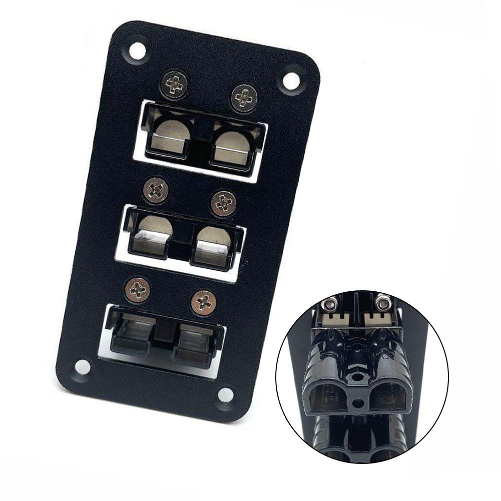 

1PC 50 Amp Flush Mount Three Plug Cover SB50 Black Camper