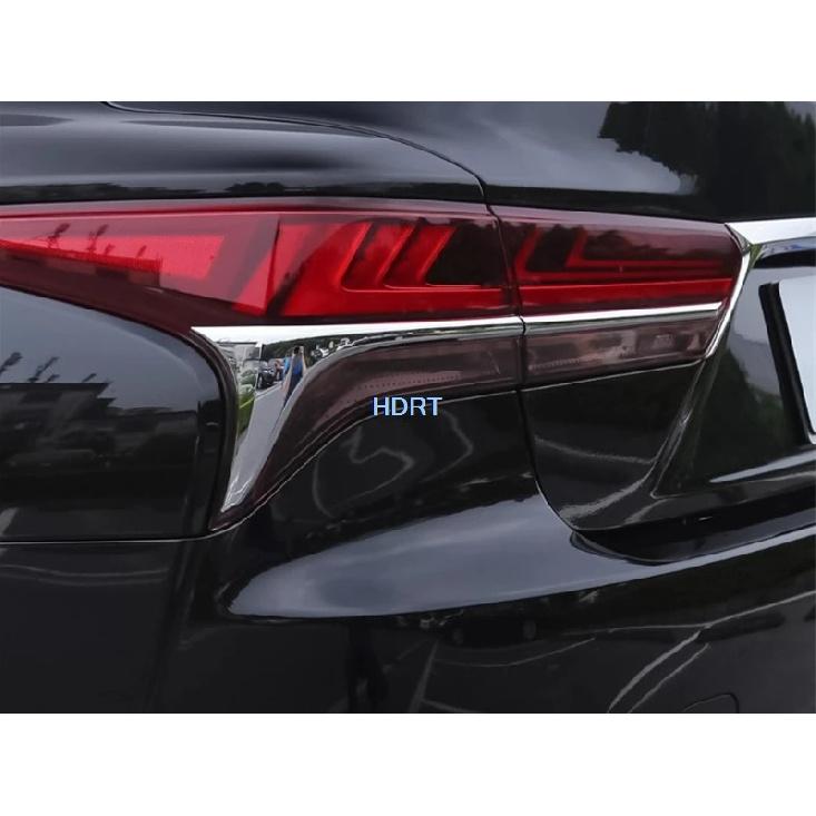 For Lexus LS LS350 LS500h 2018 + Car Style Rear Trunk Fog Light Tail Lamp Trim Protector Decoration Accessories Exterior Sticker
