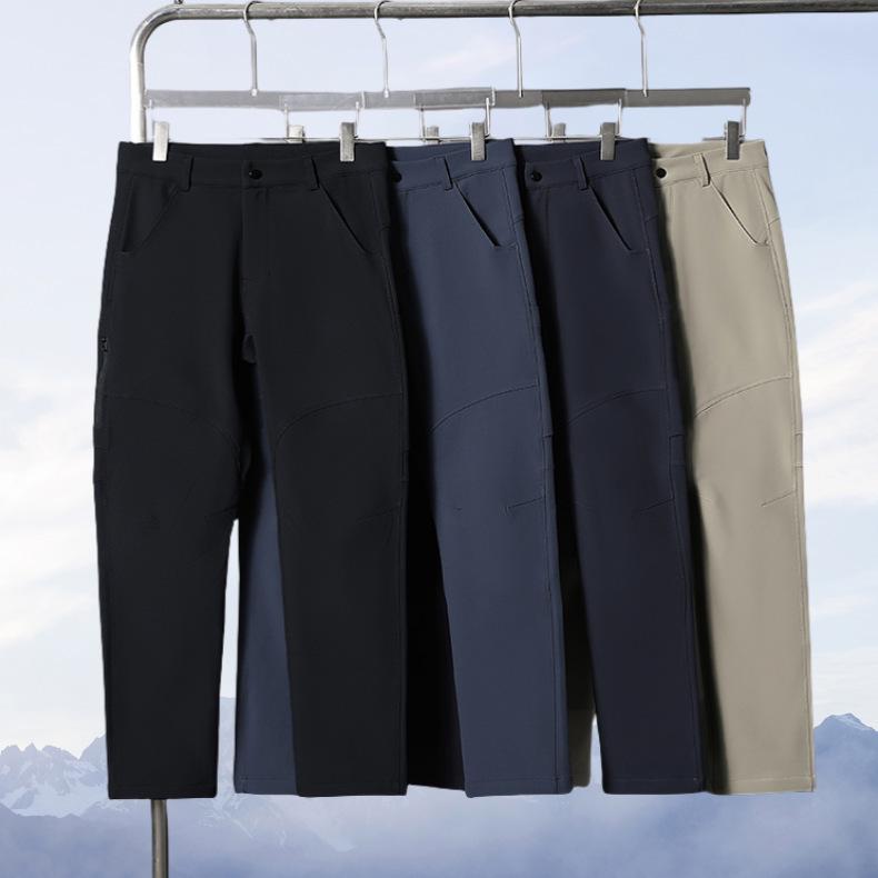Tsutaya High-End Urban Outdoor Fleecem podšívkované Softshellové Větruodolné Pracovní a Turistické Kalhoty