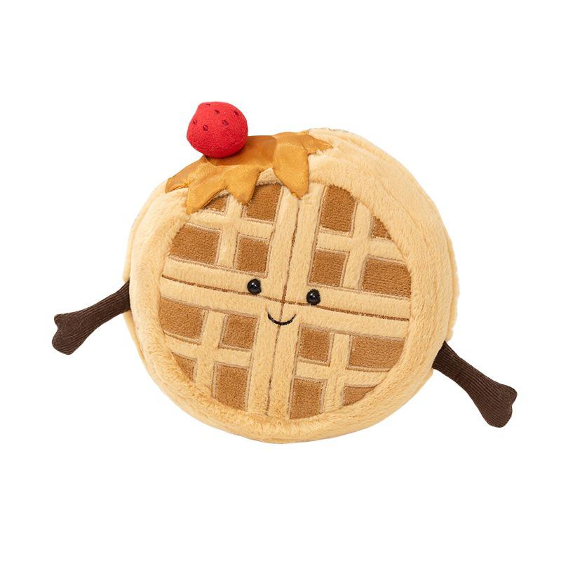 Cross-border Fun Pancake Waffle Plush Toy Pastry Ornament Prop