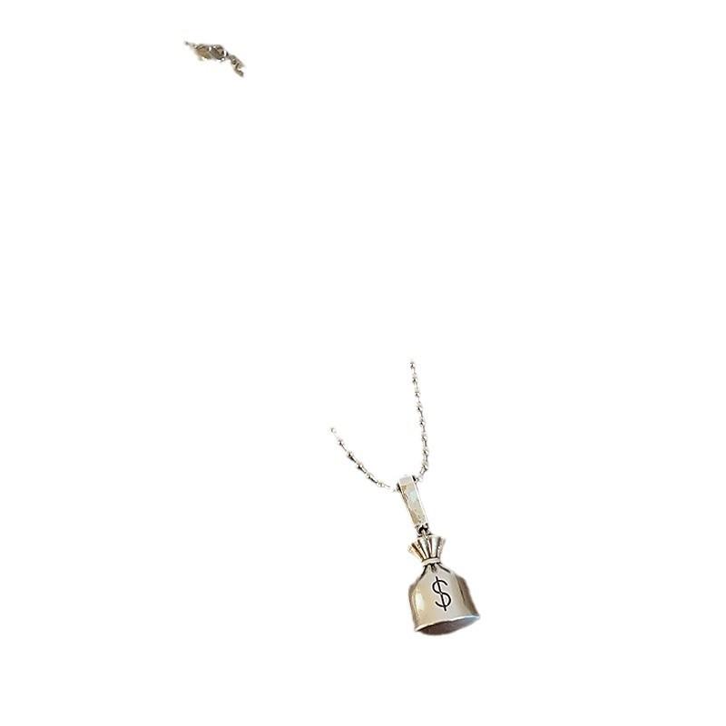 Design Sense Can Open Money Bag Pendant Necklace Female Niche Personality Unique Exquisite Versatile Neck Chain Sweater Chain