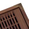 Kungfu Tea Tray Chinese Gongfu Tea Tray Drainage Water Storage Wood Tea Table with Drain Pipe