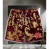 Summer Europe America Grid Stripe Shorts Men's Street Fashion 3D Printed Men's and Women's Trendy Casual Outdoor Sports Shorts