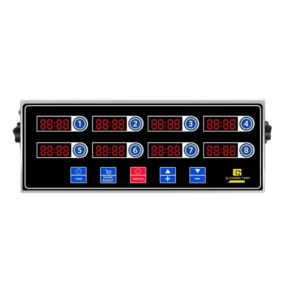 Nerezový kryt Komerční kuchyňský časovač 4/6/8 kanálů Hlasitý alarm Odpočítávací časovač Robustní design Odolná konstrukce