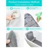 Thick Bath Cushion Adjustable Lumbar Support Breathable Bath Mat Nonslip Bathtubs Cushion with Suction Cups Enduring
