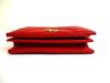 Authentic GUCCI GG Marmont Red Leather Bifold Wallet Compact Wallet #b272  Open box
