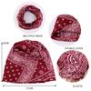 4pcs New Women's Paisley Print Beanie Hats Hip Hop Hat Boho Turbans Chemo Cancer Caps Headwear Baggy Skull Sleep Cap Nightcap