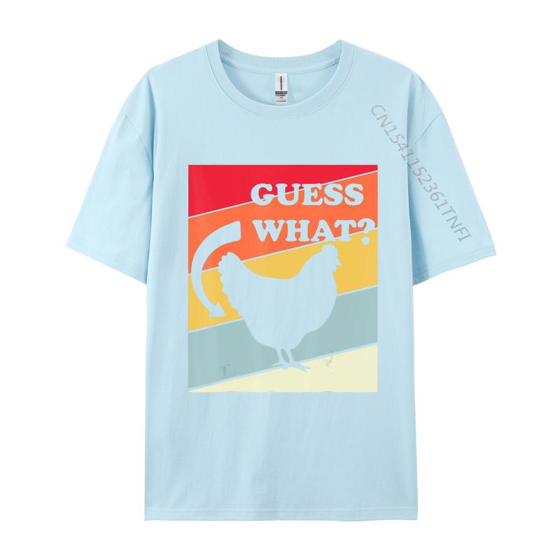 Guess What Chicken Butt TShirt Humor Hilarious Rooster Youth Tops T Shirt Printed T Shirts Cotton Hip Hop