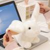Easter Plush Toy: White Rabbit In Crawling Pose - Children's Gift