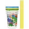 Skater 3 tumblers with straw Dinosaur Made in Japan 230ml SIH2ST-A