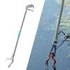 Snake Grabber Tool Mudfish Catching Tool Outdoor Foldable Versatile Stainless Steel Snake Tongs Reptile Handling Tool Adjustable