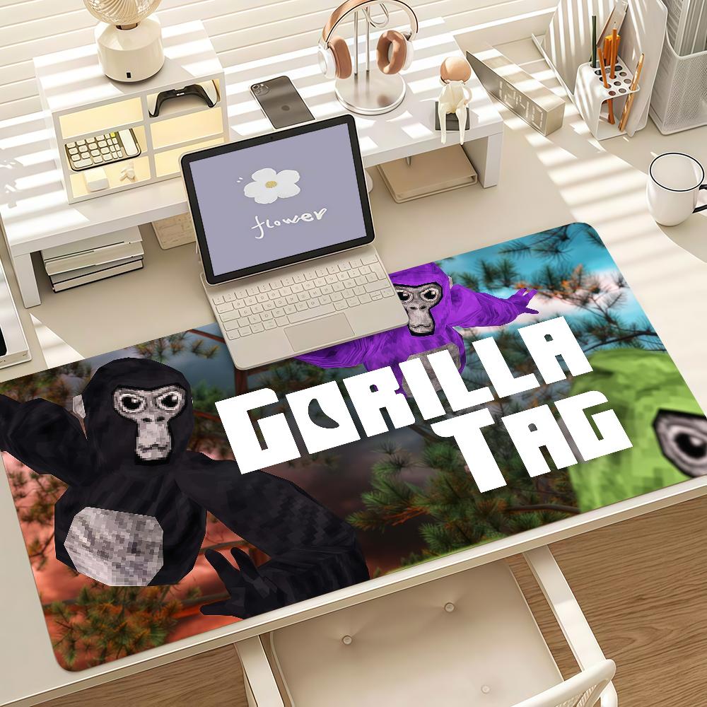 Tappetino Mouse Gioco G-Gorilla T-Tag Bordo in Gomma Antiscivolo Bloccato Spesso Tappetino da Scrivania per Gaming su Laptop