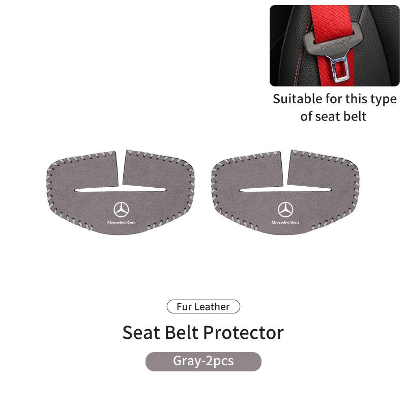Car Seat Belt Anti Scratch Buckle Protector Cover Accessories For Mercedes Benz W202 W212 W126 W140 W168 W177 CLS GLE GLC GLS