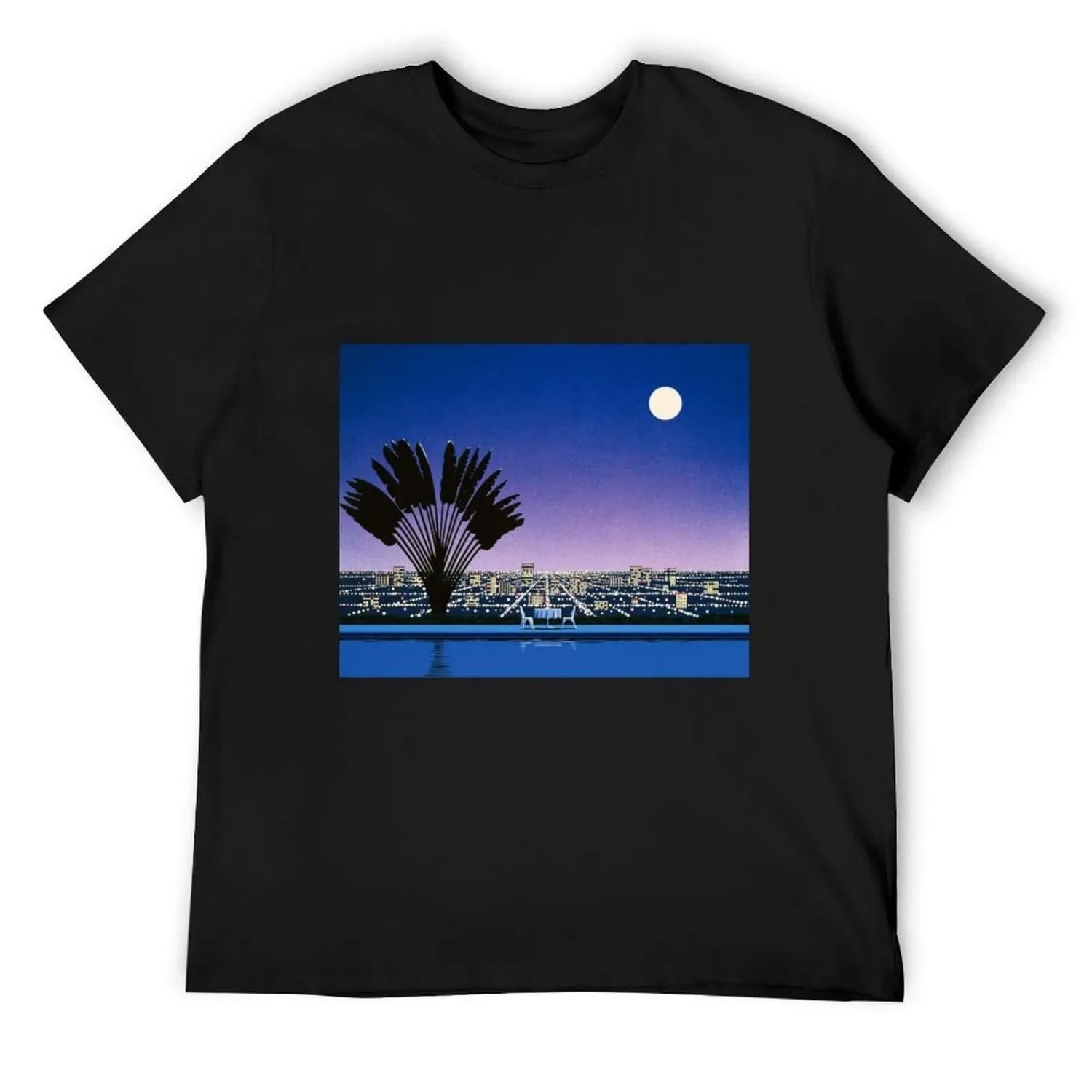 

Hiroshi Nagai T-Shirt quick drying plus size clothes sports fans vintage fruit of the loom mens t shirts XXXXXL чорний