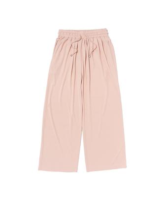 ROIDESROIS Soft Wide Elastic Waist Pants (Pink)