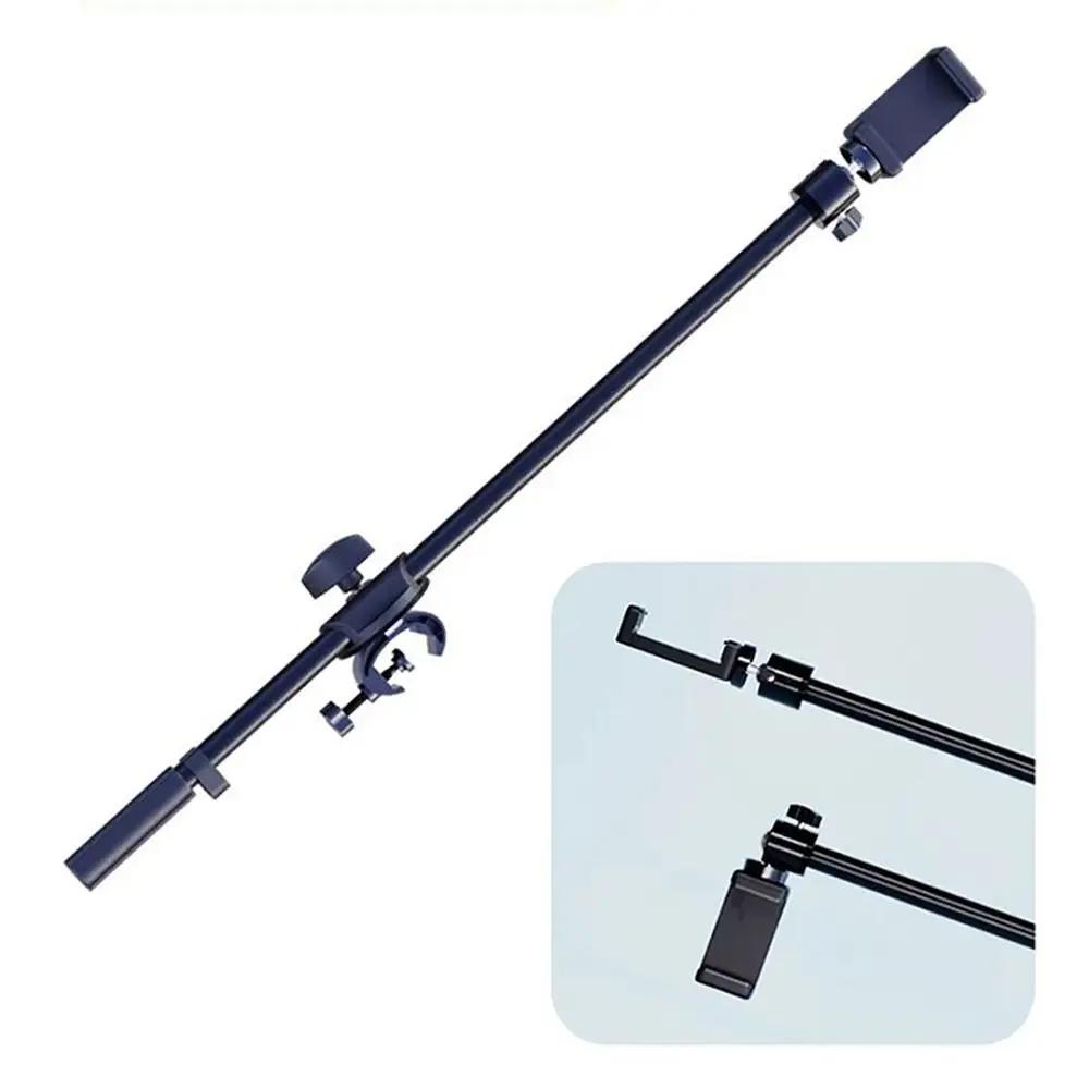1Pcs New 55cm Rotating Microphone Stand Crossbar Arms Designed 3/8 Thread Mic Clip Cross Bar Adjustable Phone Holder